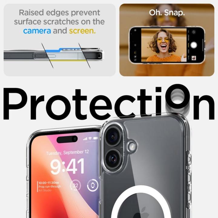 Image du produit Spigen Ultra Hybrid MAG iPhone 16 Plus Max 6,7" Magsafe biały/white ACS08075 (Apple iPhone 16 Plus)