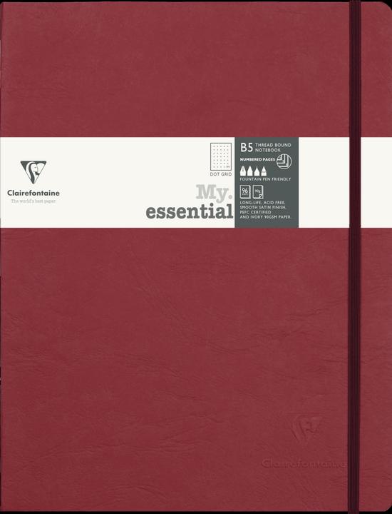 Actual product image Clairefontaine Age Bag Notebook (B5, Checked, Hardcover)