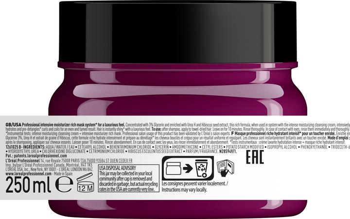 Image du produit L'Oréal Professionnel Masque hydratant intensif (250 ml)