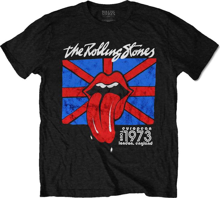 The Rolling Stones Unisex Adult London European'73 T-Shirt (L)