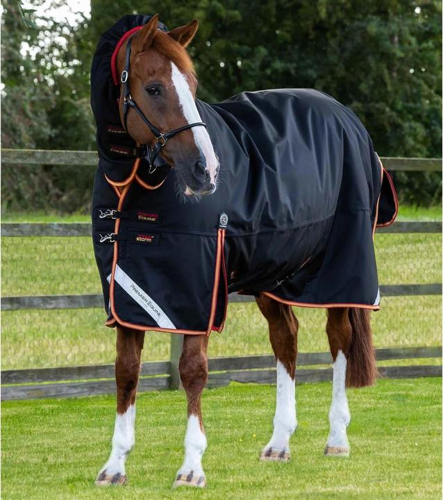 Premier Equine outdoor-decke mit halsteil titan storm 450 g (152 cm)