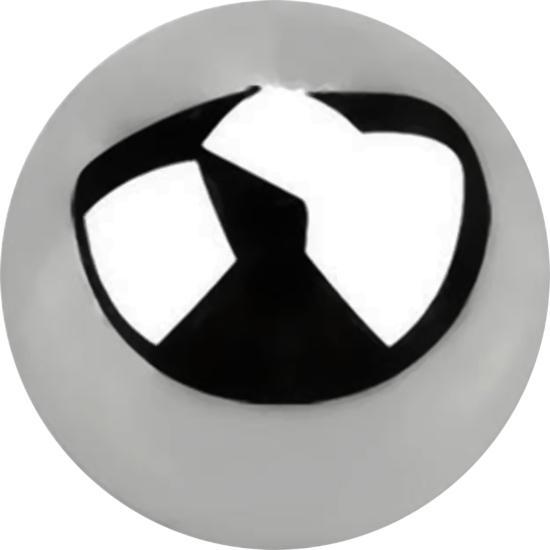 Star Piercing Micro Kugel silber (Titan G23, ohne Messing)