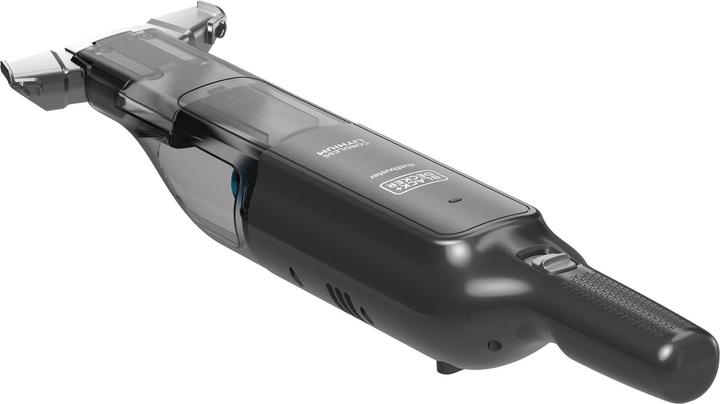 Actual product image Black & Decker 12 V / 2.0 Ah Dustbuster SLIM 24Wh, with integrated wide suction nozzle, charging cable, upholstery