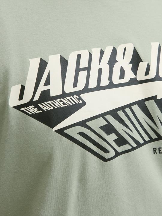 Actual product image Jack & Jones Jjelogo Tee Ss Oneck 2 Col Aw25 Noos Pls (8XL)