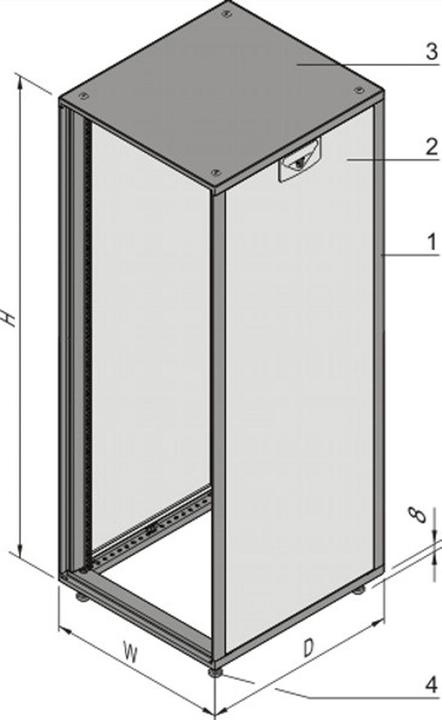 Image du produit Schroff Novastar (12 HE, Rack 19 pouces)
