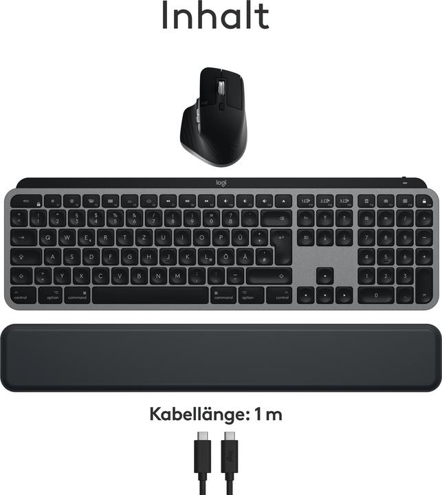 Actual product image Logitech MX Keys S Combo for Mac (DE, Wireless)