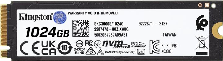 Produktbild Kingston KC3000 (1024 GB, M.2 2280)