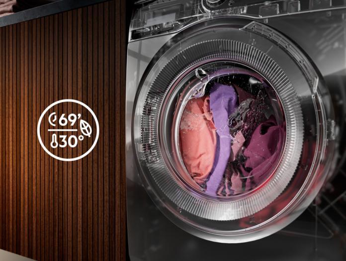 Produktbild AEG LR7G60489 wasmachine Voorbelading 8 kg 1400 RPM A Wit (8 kg, Links)