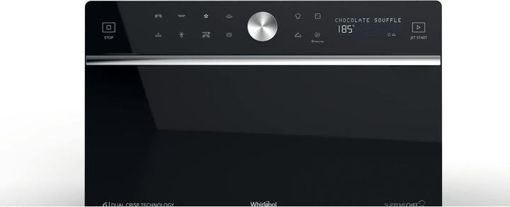 Immagine prodotto Whirlpool MWSC 9133 SB, Aanrecht, Combinatiemagnetron, 33 l, 1000 W, Draaiknop, Touch, Zwart, Zilver (33 l)