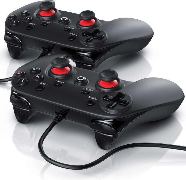 Produktbild CSL 2x Gaming Controller Set, PC & PS3 Gamepad, Dual Vibration, Turbo Funktion, Direct & X-Input (PC, PS3)