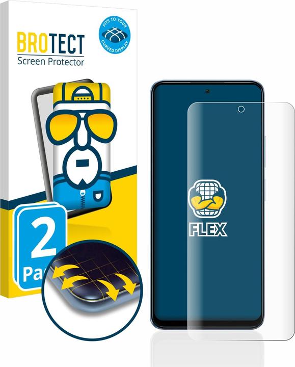 Produktbild BROTECT Full-Cover Displayschutz (2 Stück, Xiaomi Redmi Note 12)