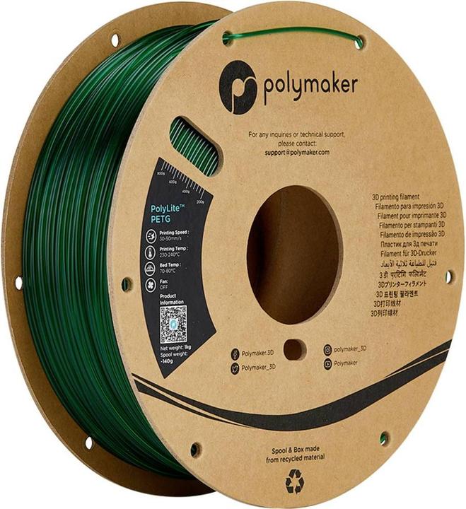 Image du produit Polymaker Filament (PETG, 1.75 mm, 1000 g, Vert)