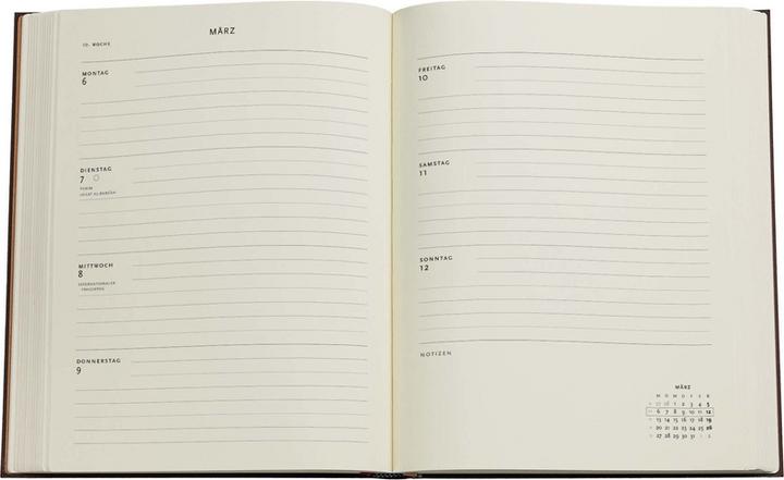 Actual product image Paperblanks PAPERBLAN Agenda Pear Orchard Ultra 2025 DHD6060 1W/2S HOR HC EN 23x17.5cm (German)