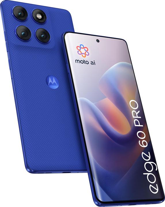 Actual product image Motorola Edge 60 Pro (512 GB, Pantone Dazzling Blue, 6.67", Dual SIM, 5G)