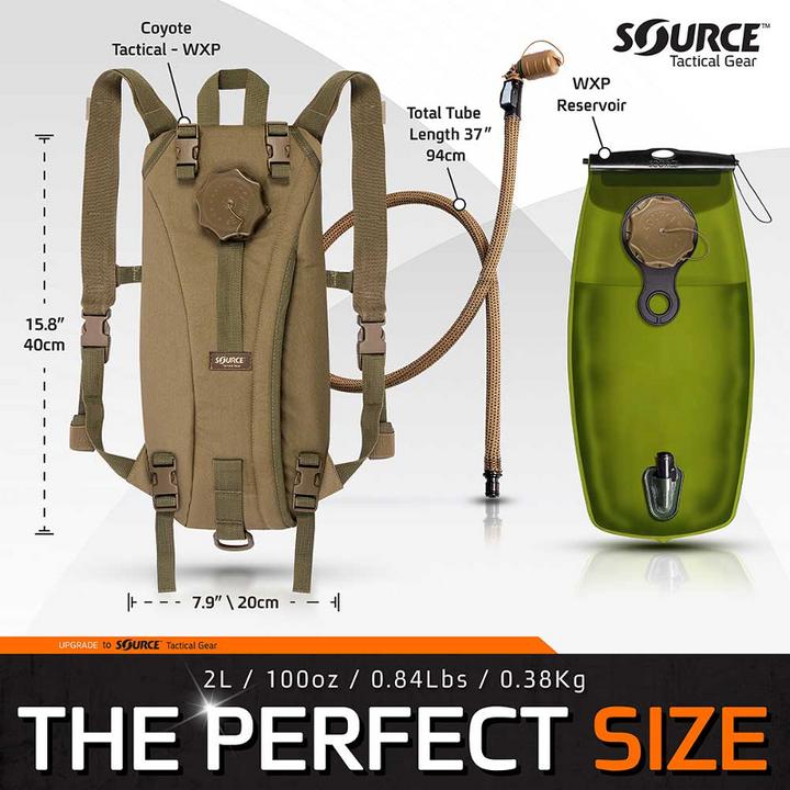 Actual product image Source Quelle Taktische Wasser Beutel - Hydratation pack für 2-liter-Rucksack - Schwarz (3 l)