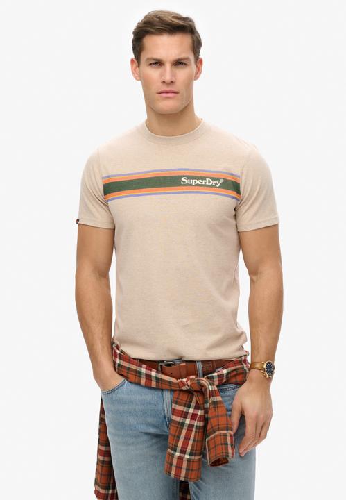 Actual product image Superdry Venue Logo Stripe Relaxed Tee (M)