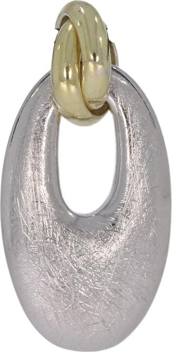 Immagine prodotto Xen Ciondolo ovale ghiaccio opaco bicolore (Taglia unica, 925 Argento)