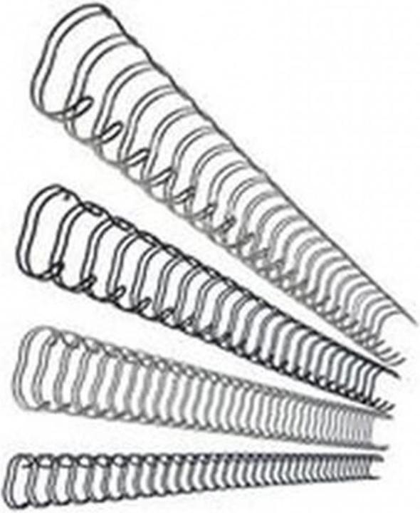 Image du produit Fellowes Peigne métallique 12mm, 34 boucles, argent, 100 pcs