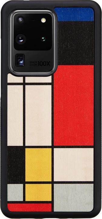 Actual product image Man.Wand &WOOD case for Galaxy S20 Ultra mondrian wood juodas (Samsung Galaxy S20 Ultra)
