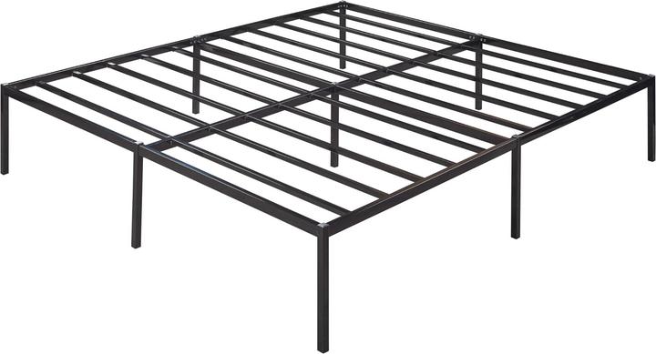 En.Casa Metal bed Vårdö with mattress 160x200 cm black (160 x 200 cm)