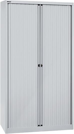 Immagine prodotto Bisley Armadio a serranda Euro, larghezza 1200 mm, 1 ripiano, argento. (100 x 43 x 198 cm)