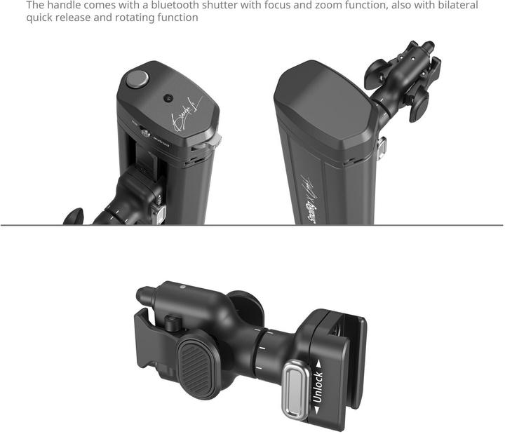 Image du produit SmallRig 4596 x Brandon Li All in One Mobile Video Kit Full Quick Release Co design Edition (Cage, Cage Accessoires, Poignée)