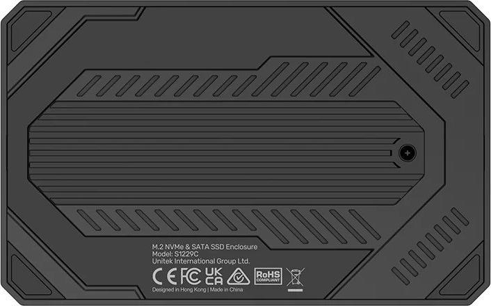 Actual product image Unitek Obudowa Dysku SSD M.2 Nvme & Sata 10gbps USB (2.5")
