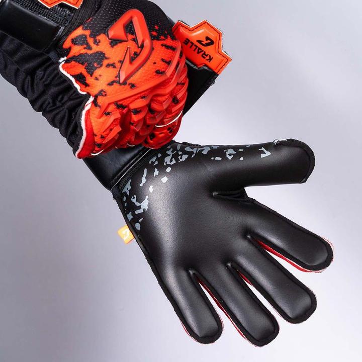 Produktbild Catch & Keep Fussballhandschuhe Kralle Splash Gr. 5 Rot Torwart Keeper Goalie Handschuhe (5)