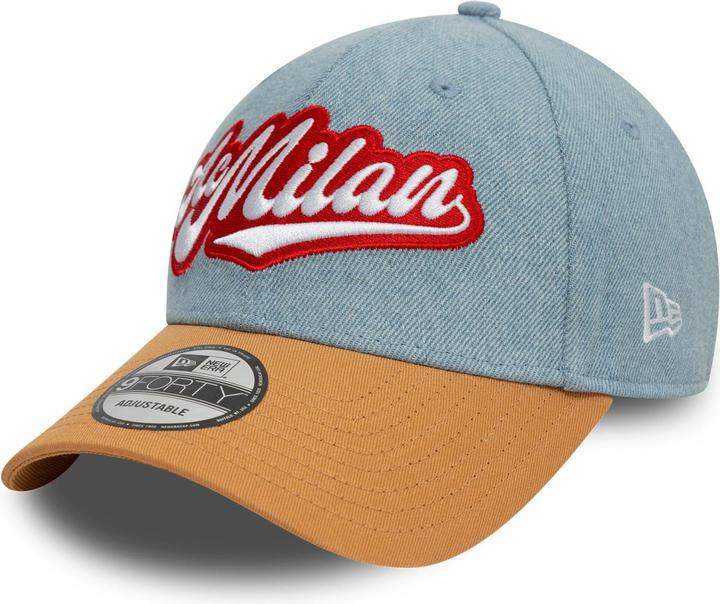 New Era 9Forty Strapback Cap - DENIM AC Mailand