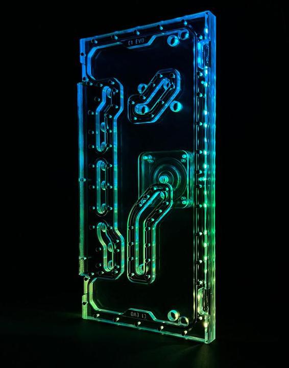 Actual product image Aquatuning Stealkey Distro Plate for Lian Li 011D "C1 EVO