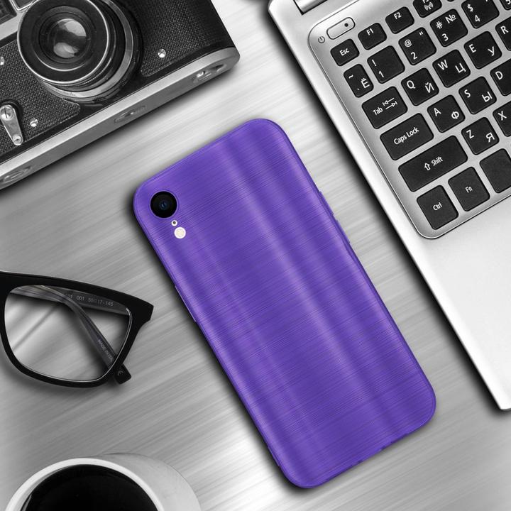 Produktbild Cadorabo Hülle für Apple iPhone XR im TPU Brushed Kameraschutz LM160 Style (Apple iPhone XR)