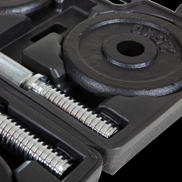 Actual product image Fitcom Dumbbell Set 2x 10 Kg (4 x 2.5 kg, 4 x 1.25 kg)