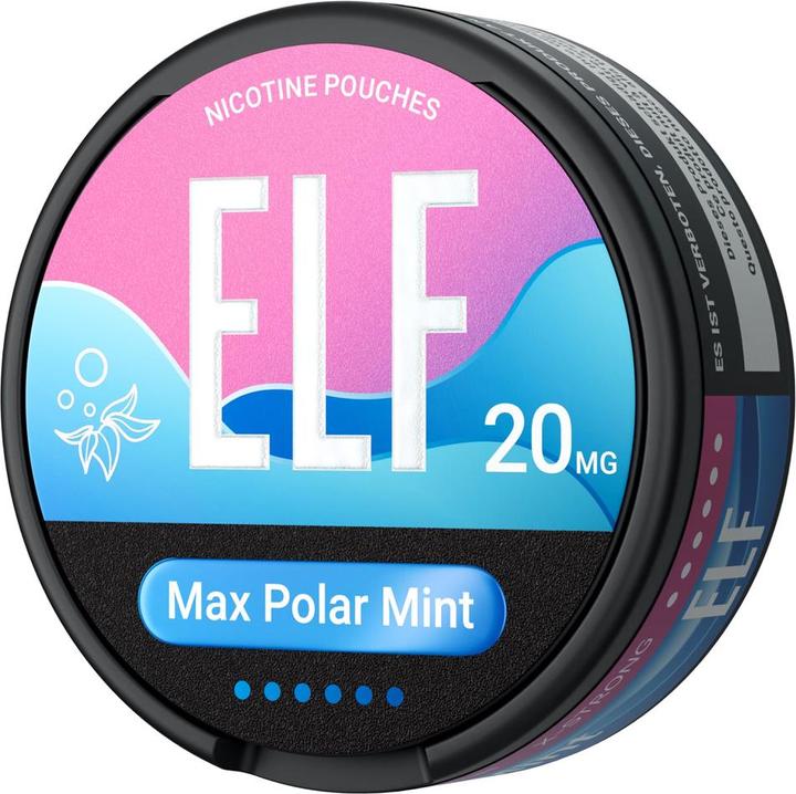 Produktbild Elfbar ELF Snus Max Polar Mint 20mg (Nikotinfreier Snus, 20 mg)