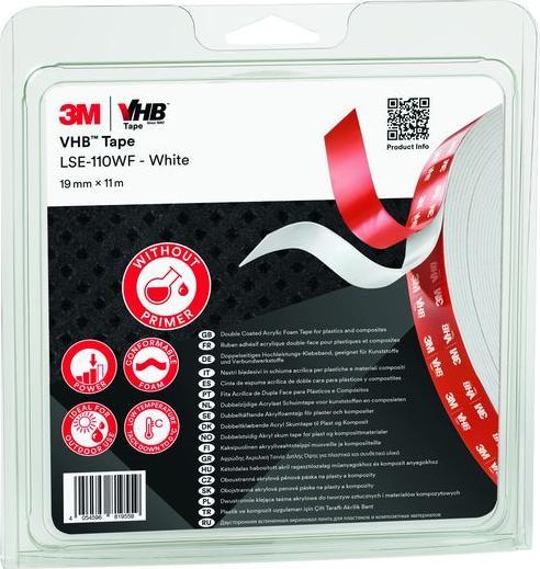 Produktbild 3M VHB Klebeband LSE-110WF, 19 mm x 33 m, 1.1 mm (19 mm)