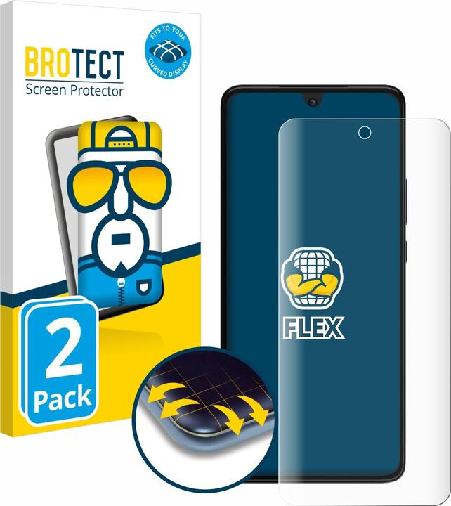 Actual product image BROTECT Full cover screen protector (2 Piece, Motorola Moto G84)
