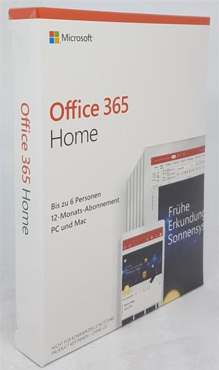 Actual product image Microsoft Office 365 Home German (1 User, 12 months)