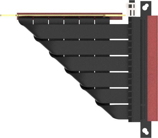Produktbild Ssupd Riser Flachband-Kabel - PCIe 4.0, 140mm, gewinkelt