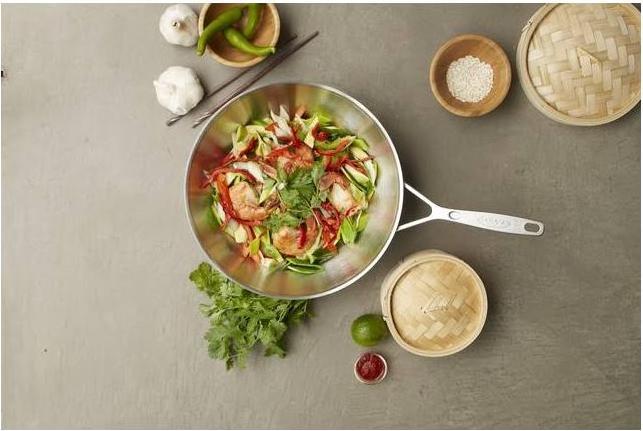 Actual product image Demeyere Industry Wok (30 cm, Wok, Stainless steel)