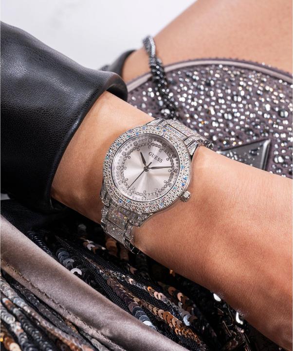 Produktbild Guess P SLV CS W/ CRYS / SUN SLV GLITZ DL / P SLV BRCT W/ CRYS Armbanduhr (36 mm)