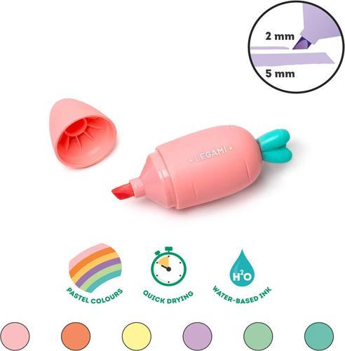 Produktbild Legami Carrot (Pink, Gelb, Violett, Grün, Orange, Hellblau, 6 x)