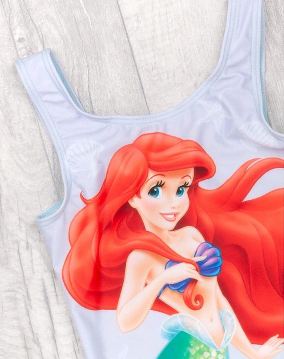 Actual product image The Little Mermaid Girls' swimming costume and poncho set (116)