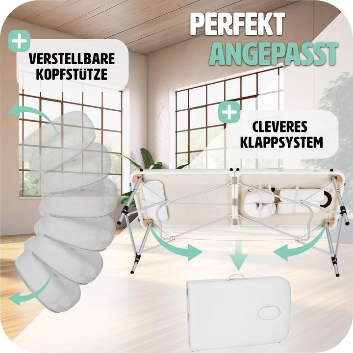 Actual product image tectake 2 zone massage table