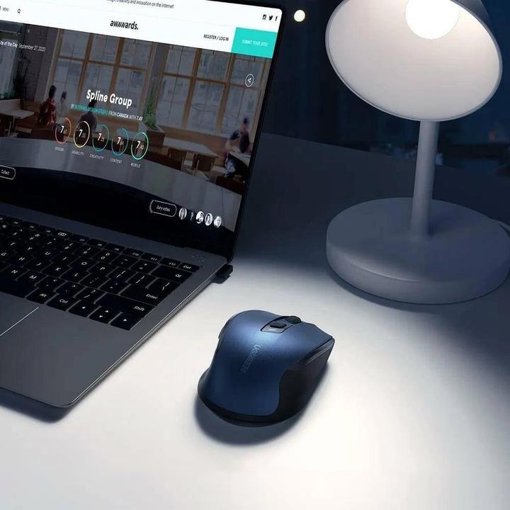 Produktbild Ugreen Bezprzewodowa mysz MU006 2.4 GHz + Bluetooth 5.0 (granatowa) (Kabellos)