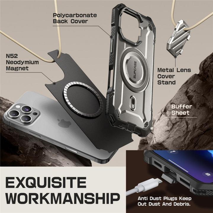 Actual product image Supcase Ub Xt Mag Magsafe Iphone 16 Pro Tigrey (Apple iPhone 16 Pro)
