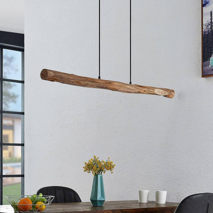 Image du produit Lindby Nekala LED Suspension Wood (3500 lm)