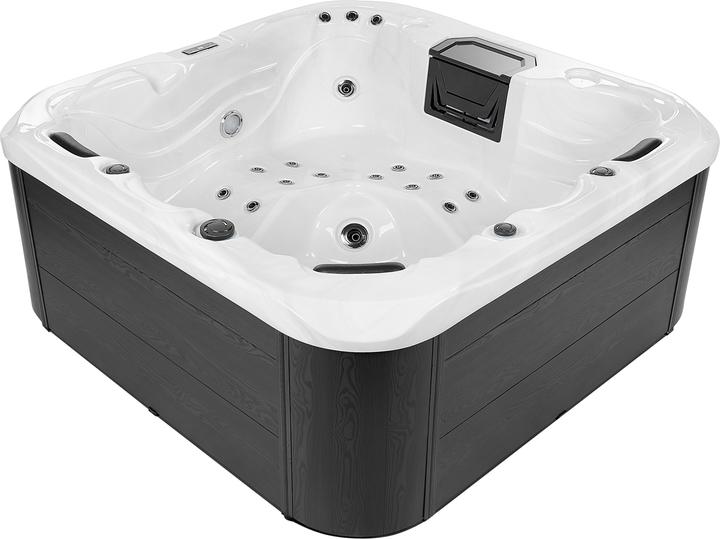 Image du produit Beliani Jacuzzi extérieur blanc avec LED carré 200 x 200 cm LASTARRIA (5 pers.)