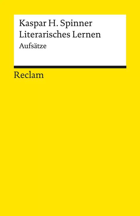 Produktbild Literarisches Lernen (Deutsch, Kaspar H. Spinner, 2022)
