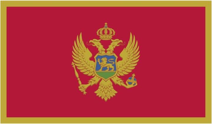 Produktbild Bügelbilder Bügelbild Montenegro Flagge (1 x)