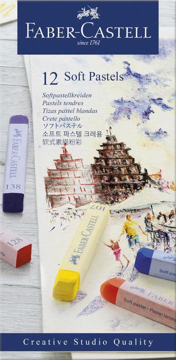Actual product image Faber-Castell Soft pastels STUDIO (Multicoloured, 12 x)
