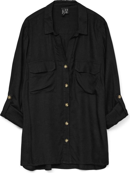 Produktbild Vero Moda Normal geschnitten Hemdkragen Curve Ärmel mit Umschlag Hemd Hemd (48)
